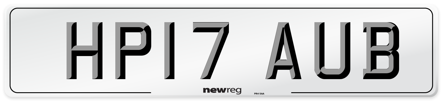 HP17 AUB Number Plate from New Reg